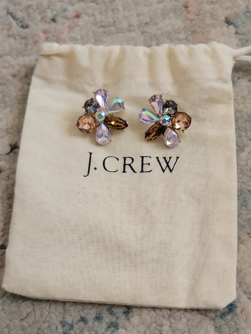 Jcrew Crystal Cluster Earrings - Picture 1 of 4